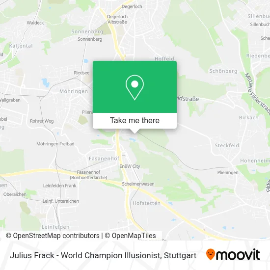Julius Frack - World Champion Illusionist map