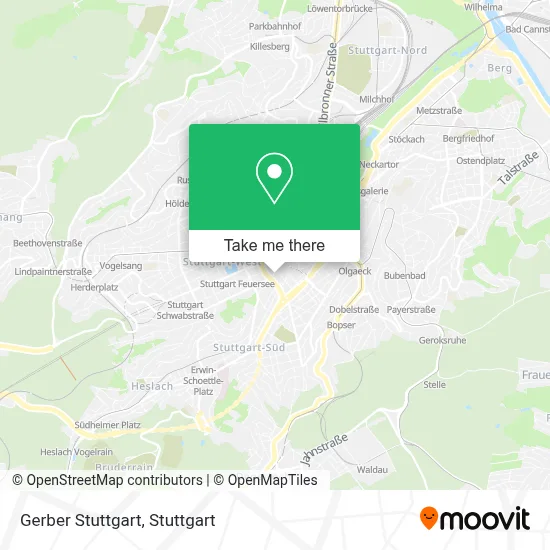 Gerber Stuttgart map