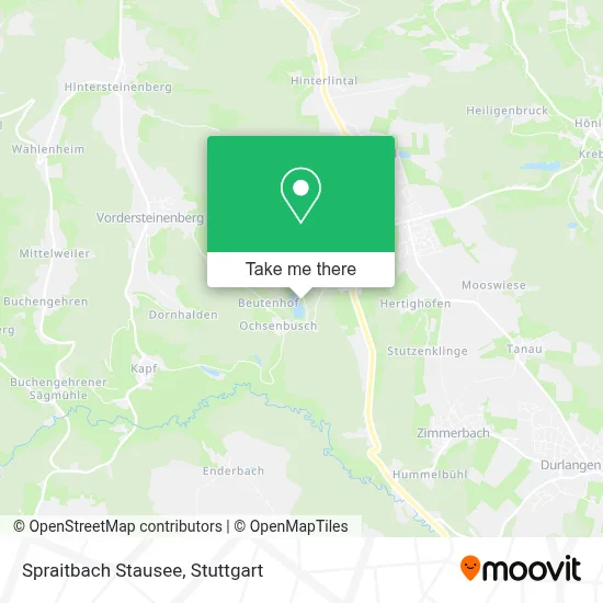 Spraitbach Stausee map