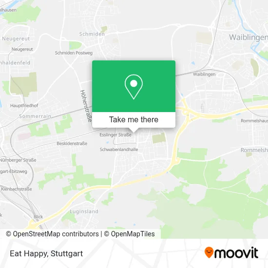 Eat Happy map
