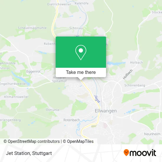 Jet Station map