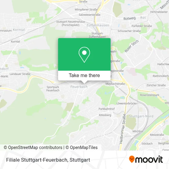 Filiale Stuttgart-Feuerbach map