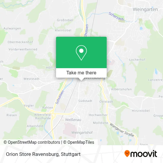 Orion Store Ravensburg map
