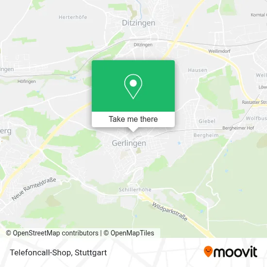 Telefoncall-Shop map