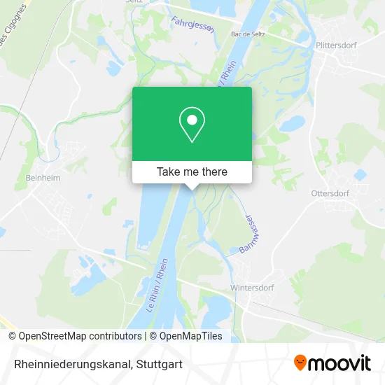 Rheinniederungskanal map