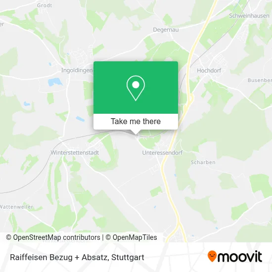 Raiffeisen Bezug + Absatz map