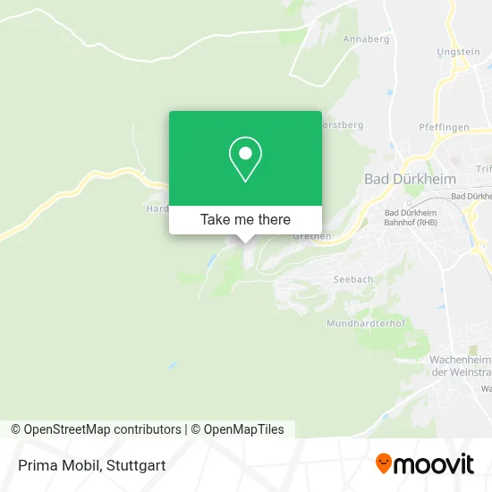 Prima Mobil map