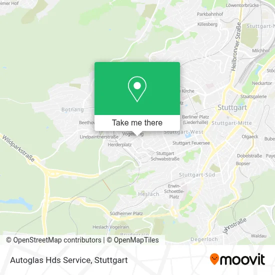 Autoglas Hds Service map