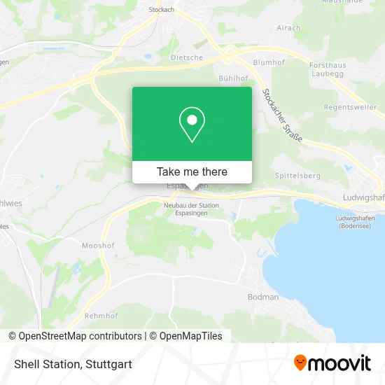 Shell Station map