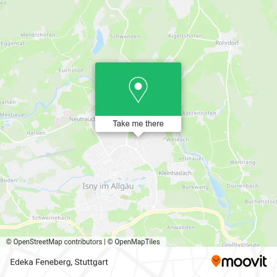Edeka Feneberg map