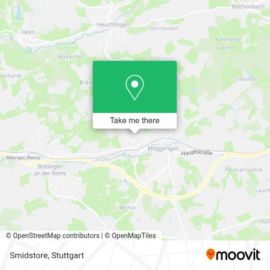 Smidstore map