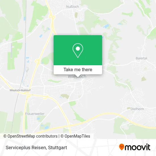 Serviceplus Reisen map