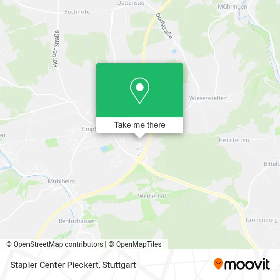 Stapler Center Pieckert map