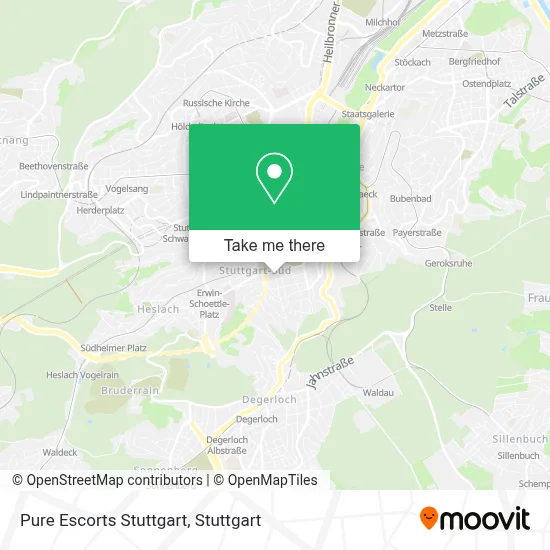 Pure Escorts Stuttgart map