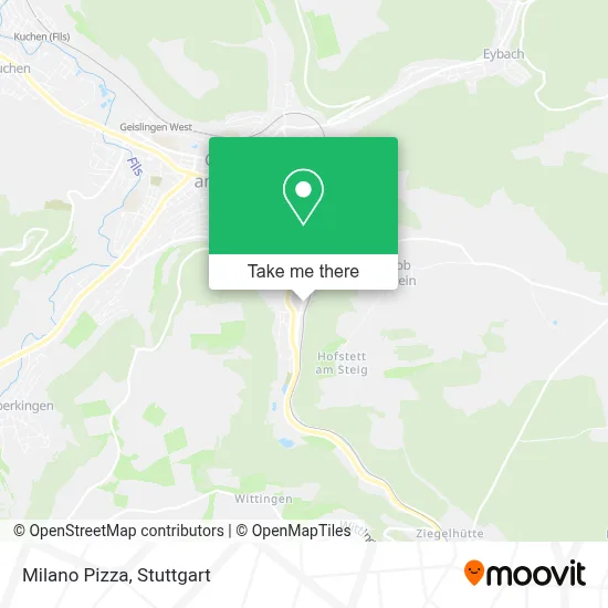 Milano Pizza map