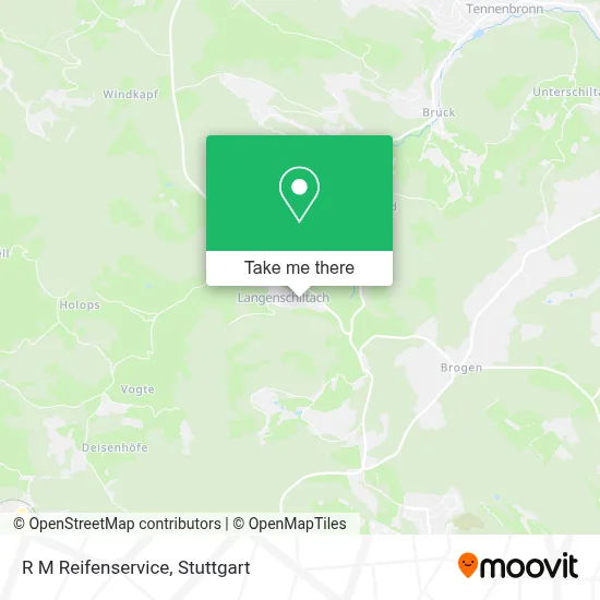 R M Reifenservice map