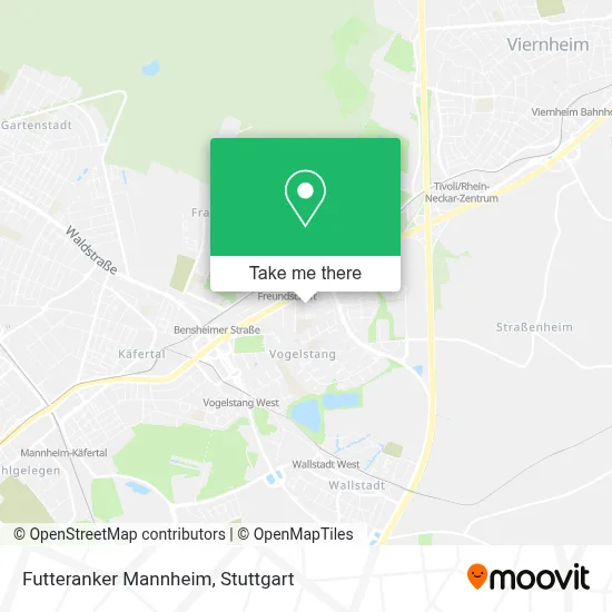 Futteranker Mannheim map