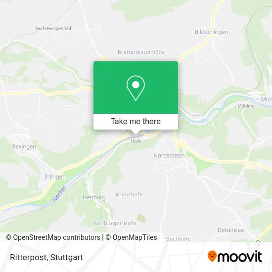 Ritterpost map