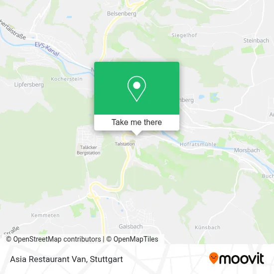 Asia Restaurant Van map