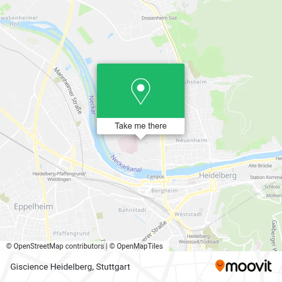 Giscience Heidelberg map