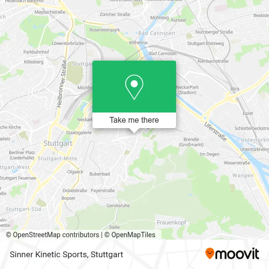 Sinner Kinetic Sports map
