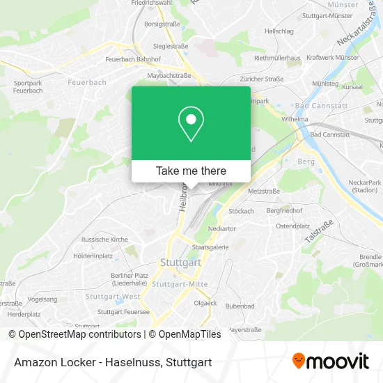 Amazon Locker - Haselnuss map