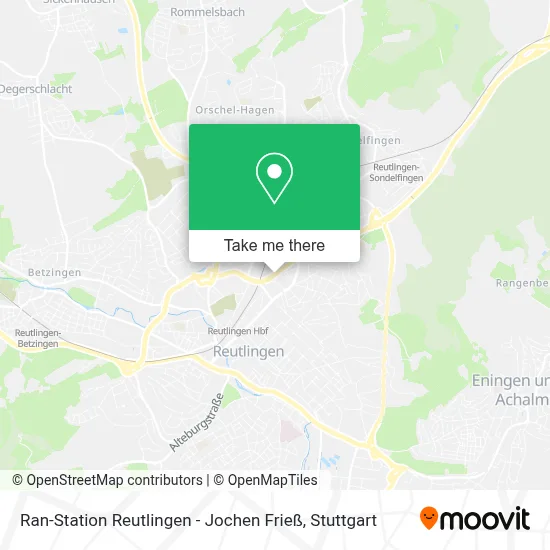 Ran-Station Reutlingen - Jochen Frieß map