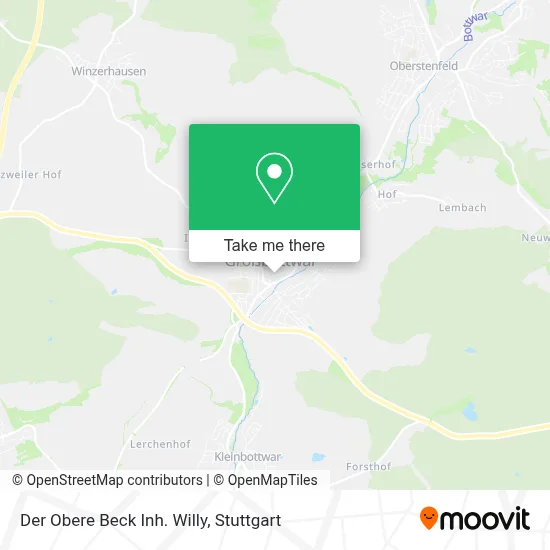 Der Obere Beck Inh. Willy map