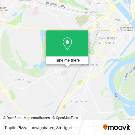 Papiis Pizza Ludwigshafen map