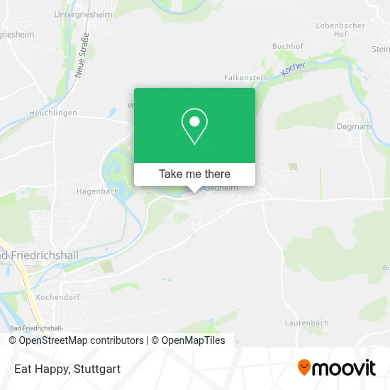 Eat Happy map