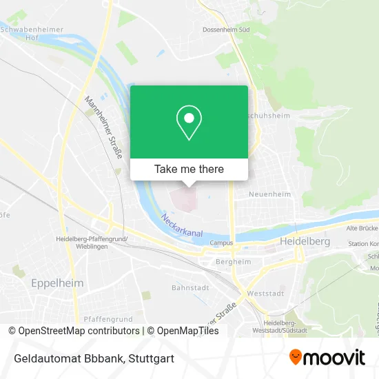 Geldautomat Bbbank map