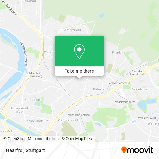 Haarfrei map
