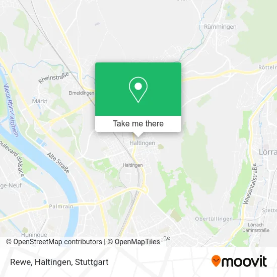 Rewe, Haltingen map