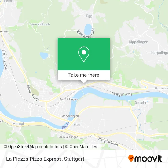 La Piazza Pizza Express map
