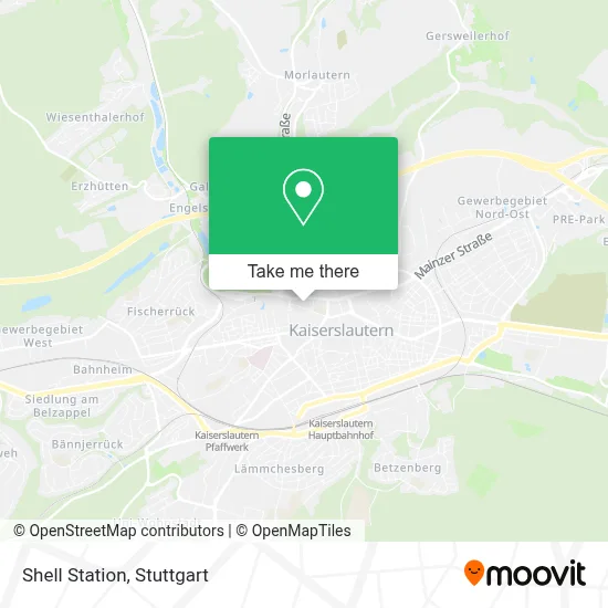 Shell Station map
