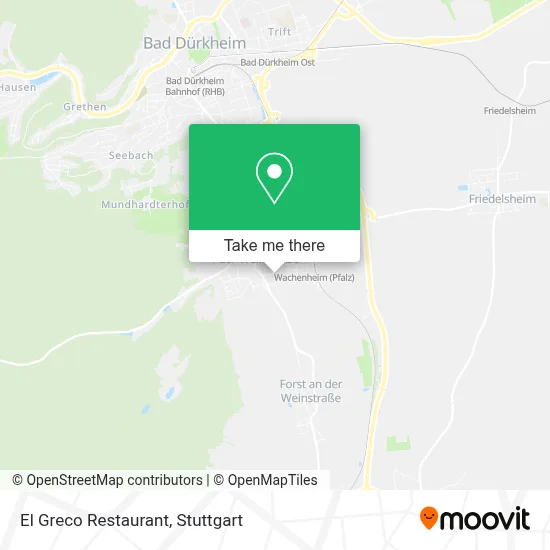 Restaurant El Greco map