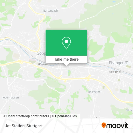 Jet Station map