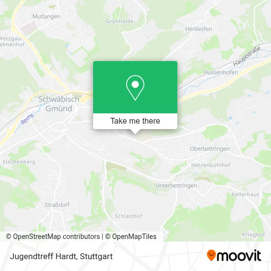 Jugendtreff Hardt map