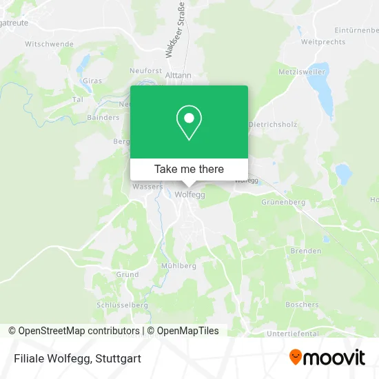 Filiale Wolfegg map