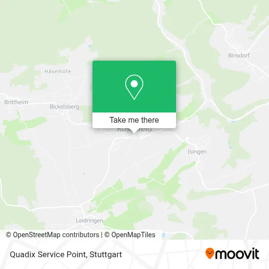 Quadix Service Point map