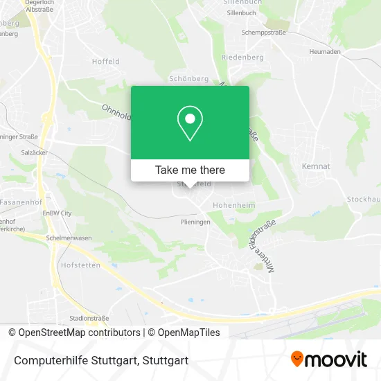 Computerhilfe Stuttgart map