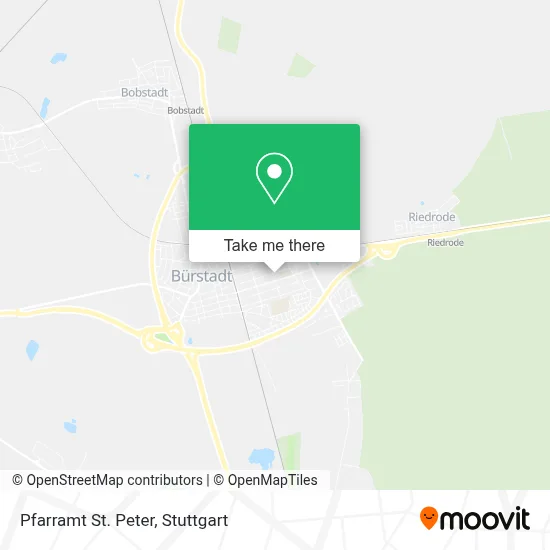 Pfarramt St. Peter map