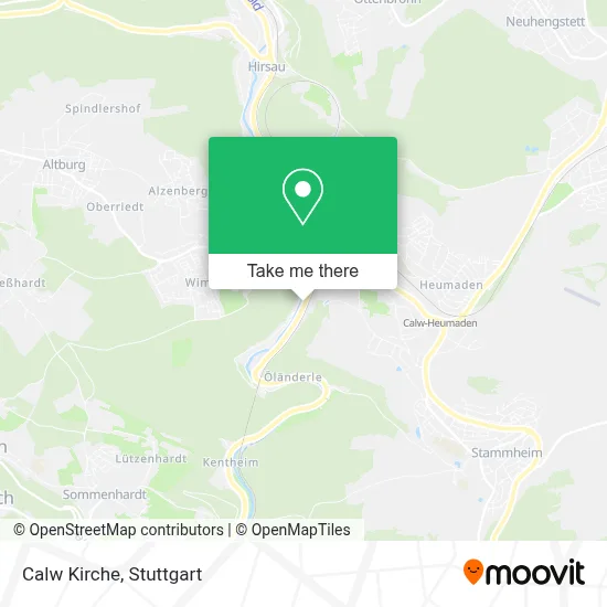 Calw Kirche map