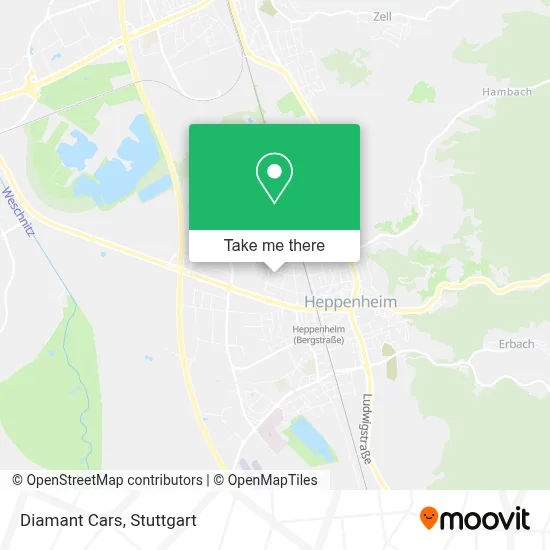 Diamant Cars map