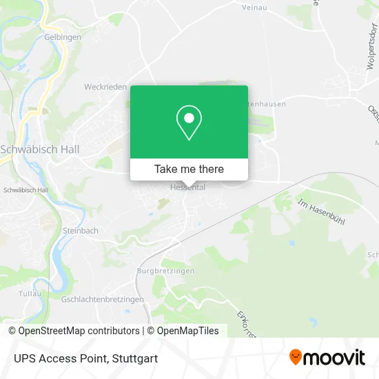 Ups Access Point map