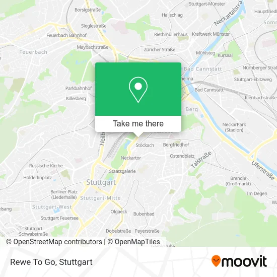 Rewe To Go map