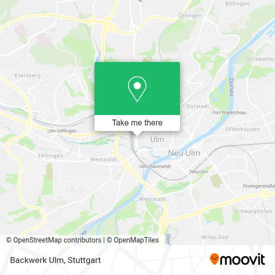 Backwerk Ulm map
