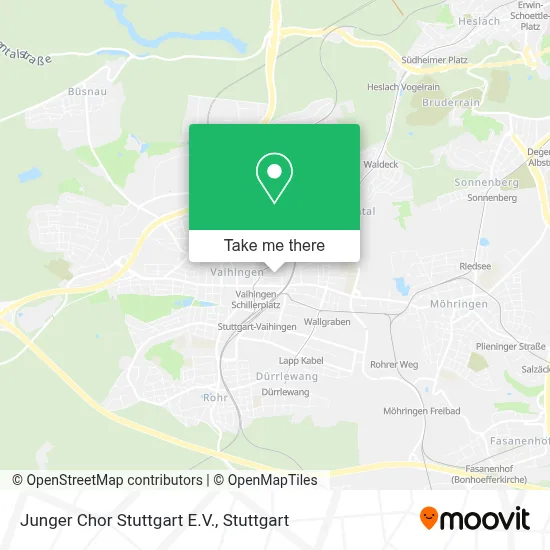 Junger Chor Stuttgart E.V. map