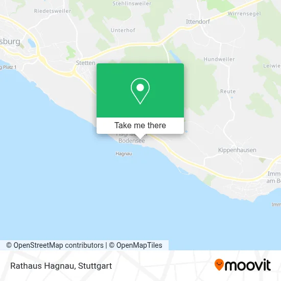 Rathaus Hagnau map