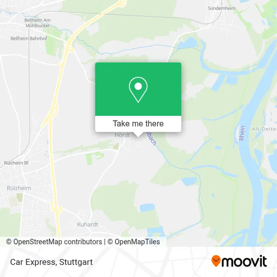 Car Express map